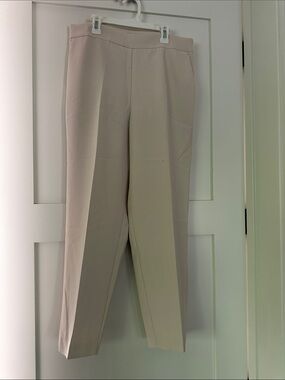 Ann Taylor Light Beige/ Cream Straight-Leg Women's Eva Pants